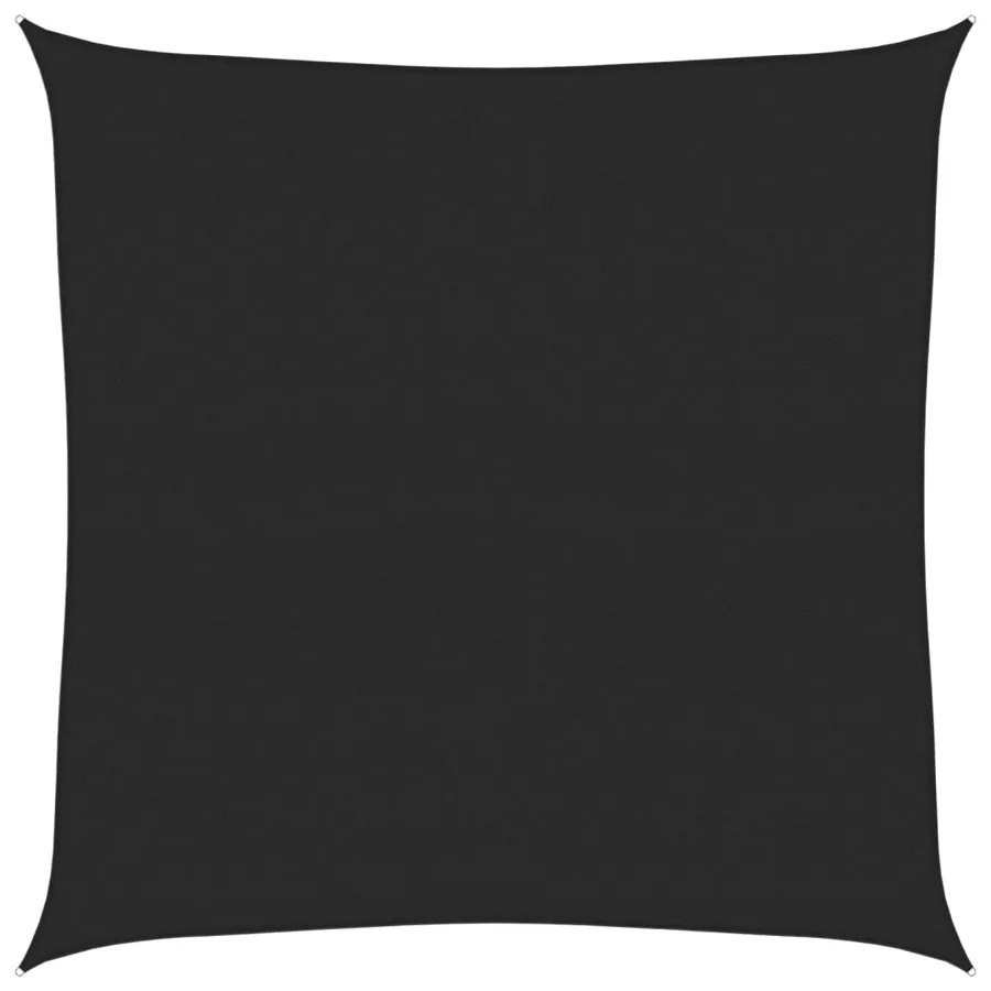 Voile d'ombrage 160 g/m² Noir 6x6 m PEHD - 2