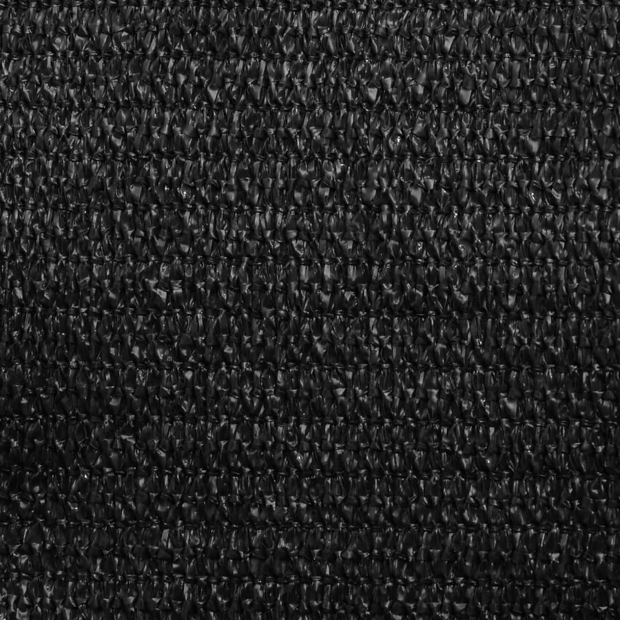 Voile d'ombrage 160 g/m² Noir 6x6 m PEHD - 9