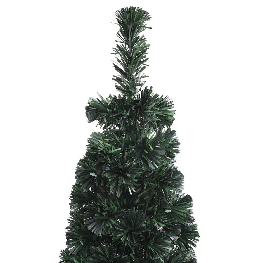 Arbre de Noël artificiel mince et support 120 cm fibre optique - 6