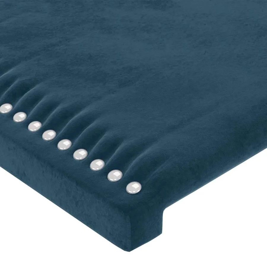 Tête de lit à LED Bleu foncé 180x5x78/88 cm Velours - 5