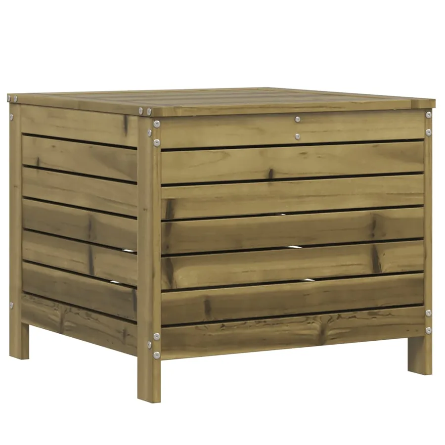 Repose-pied de jardin 62x63,5x53,5 cm bois de pin imprégné - 2