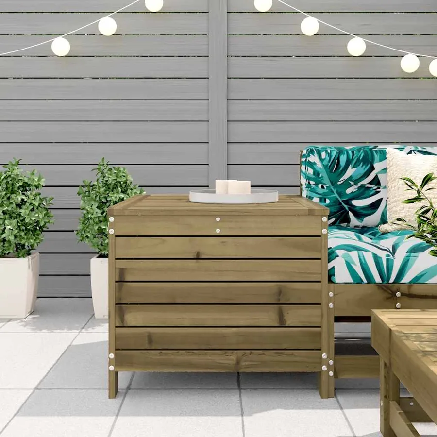 Repose-pied de jardin 62x63,5x53,5 cm bois de pin imprégné - 3