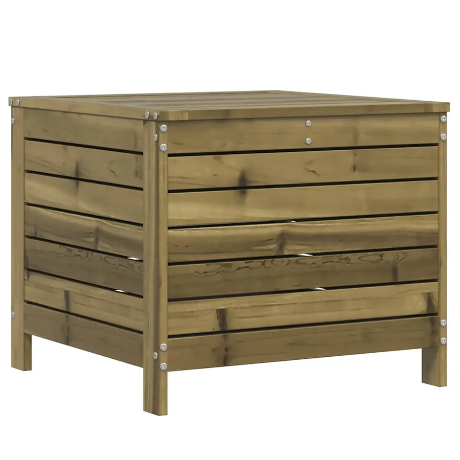 Repose-pied de jardin 62x63,5x53,5 cm bois de pin imprégné - 6