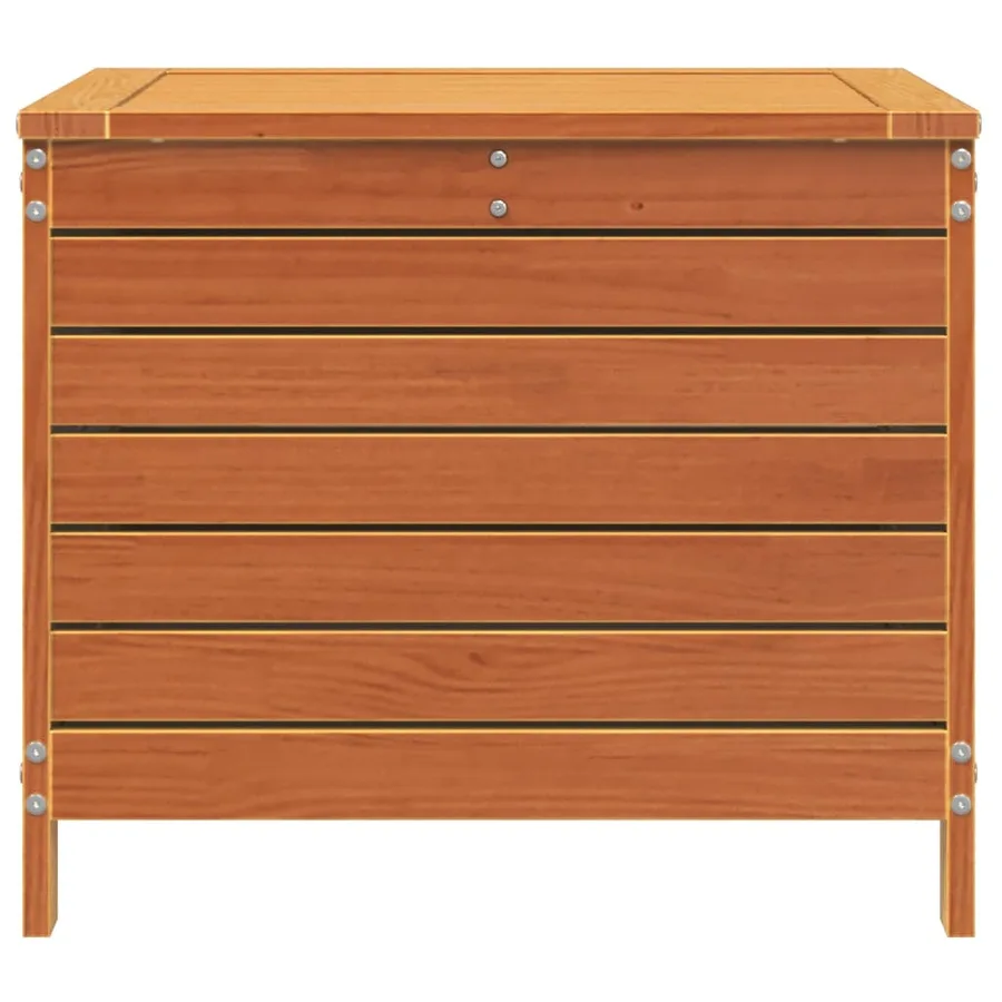 Repose-pied jardin cire marron 62x63,5x53,5 cm bois pin massif - 4