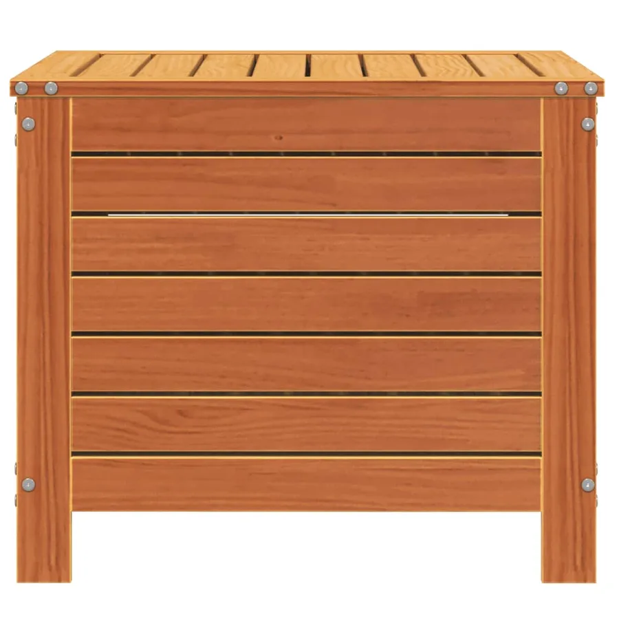 Repose-pied jardin cire marron 62x63,5x53,5 cm bois pin massif - 5