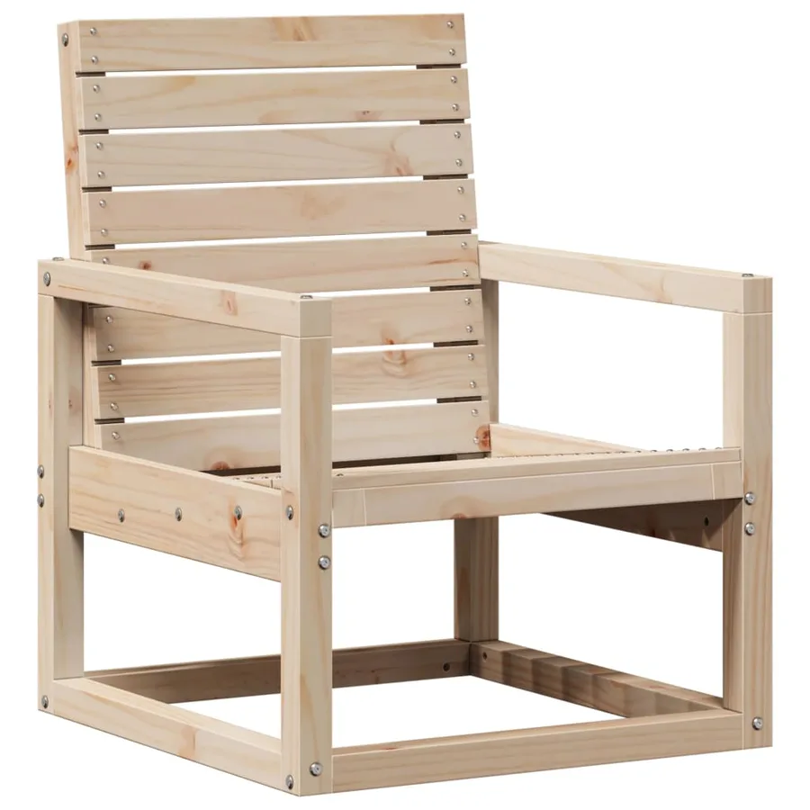 Chaise de jardin 57,5x63x76 cm bois de pin massif - 2