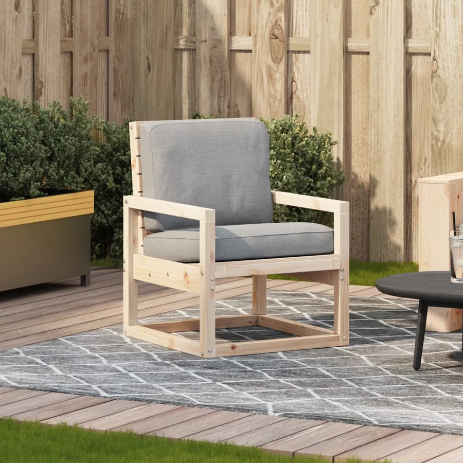 Chaise de jardin 57,5x63x76 cm bois de pin massif - 3