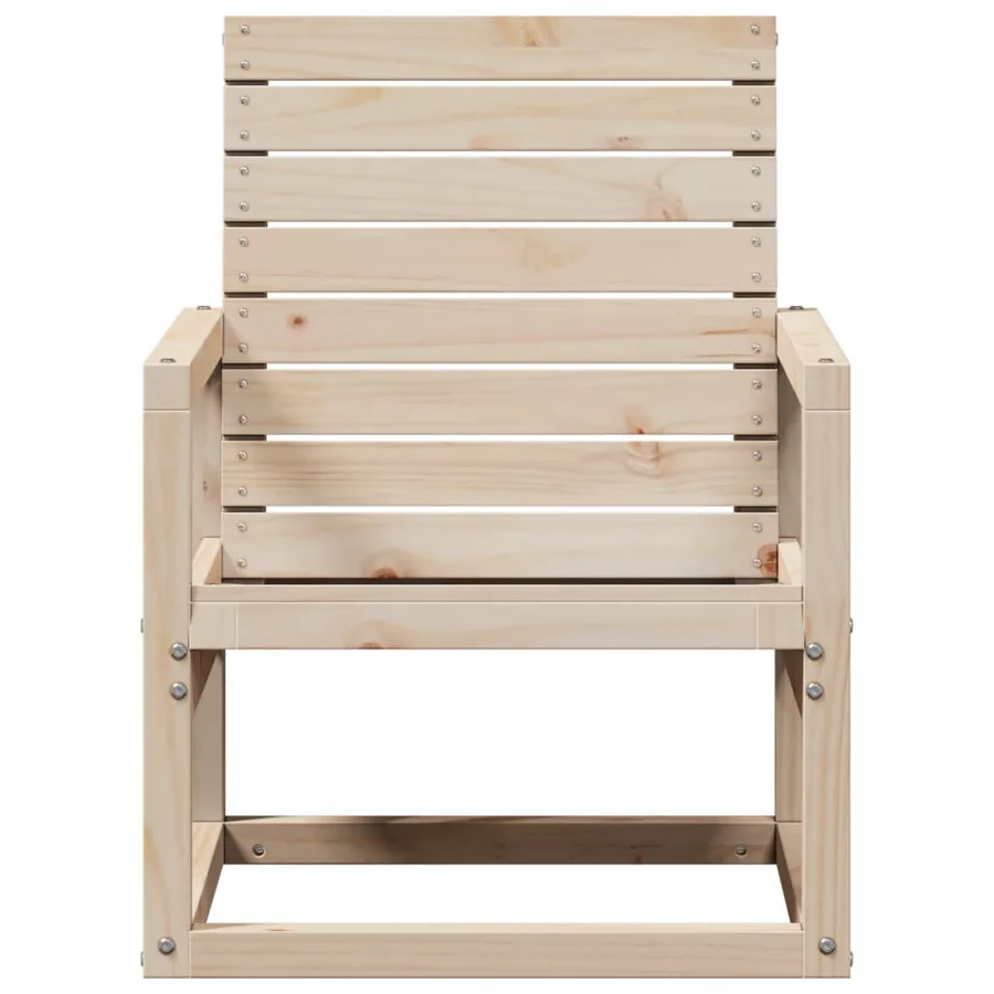 Chaise de jardin 57,5x63x76 cm bois de pin massif - 4