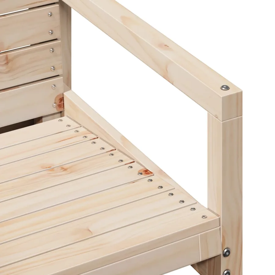 Chaise de jardin 57,5x63x76 cm bois de pin massif - 7