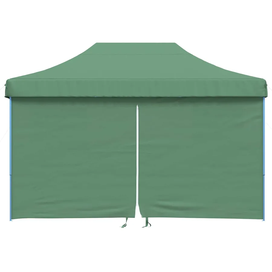 Tente de réception pliable escamotable 4 parois latérales vert - 3