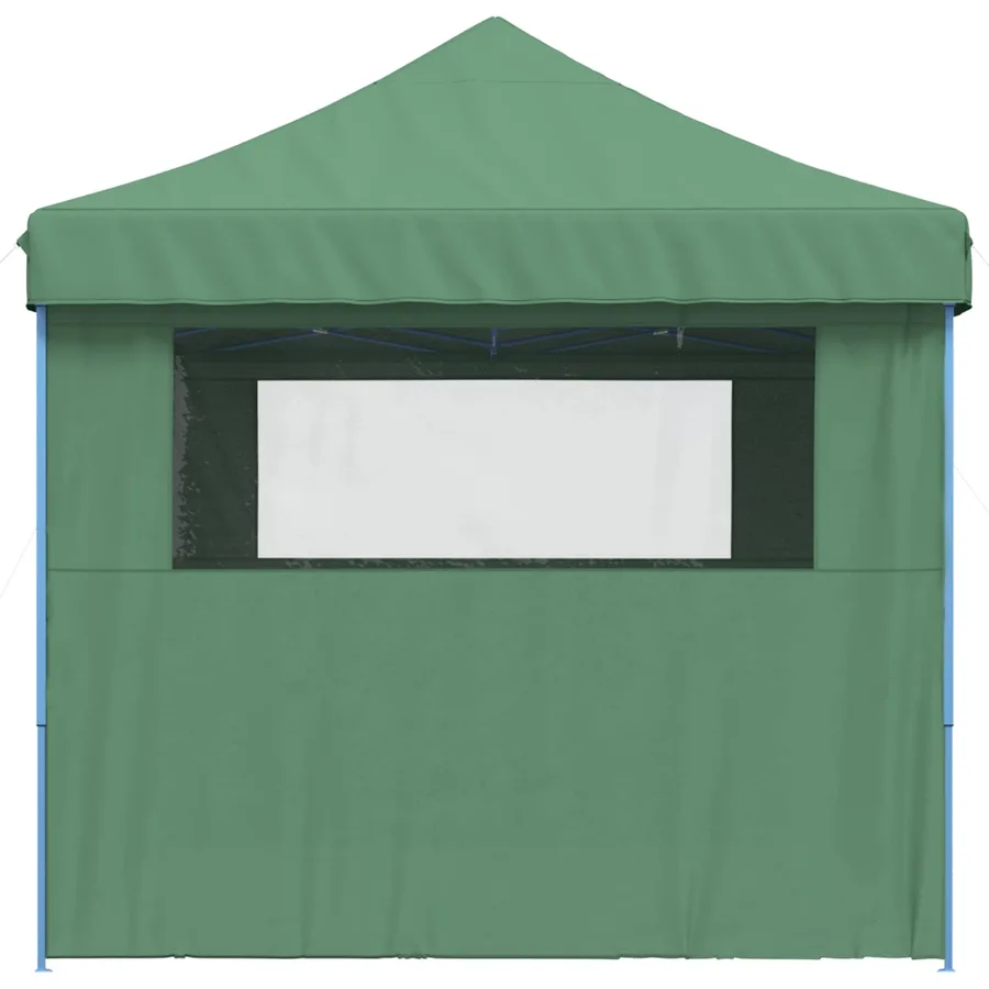 Tente de réception pliable escamotable 4 parois latérales vert - 4