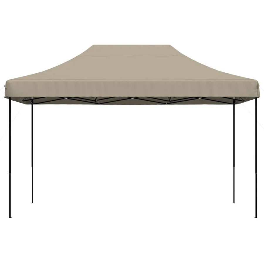 Tente de réception pliable escamotable taupe 440x292x315 cm - 3