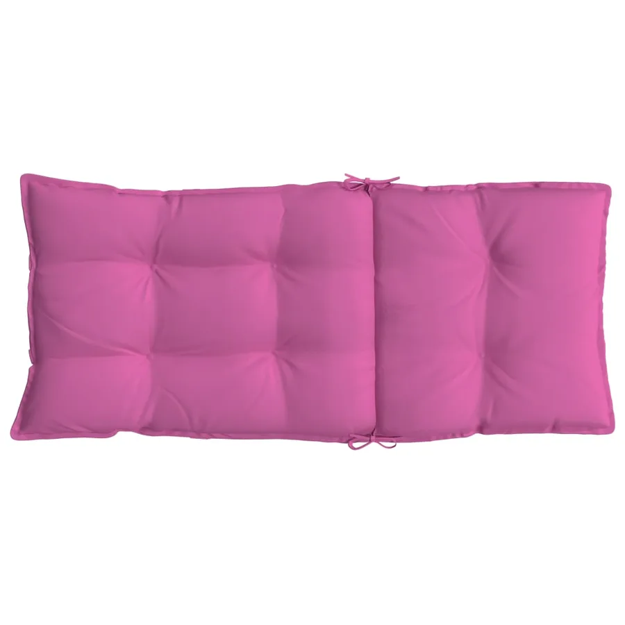 Coussins de chaise à dossier haut lot de 6 rose tissu oxford - 7