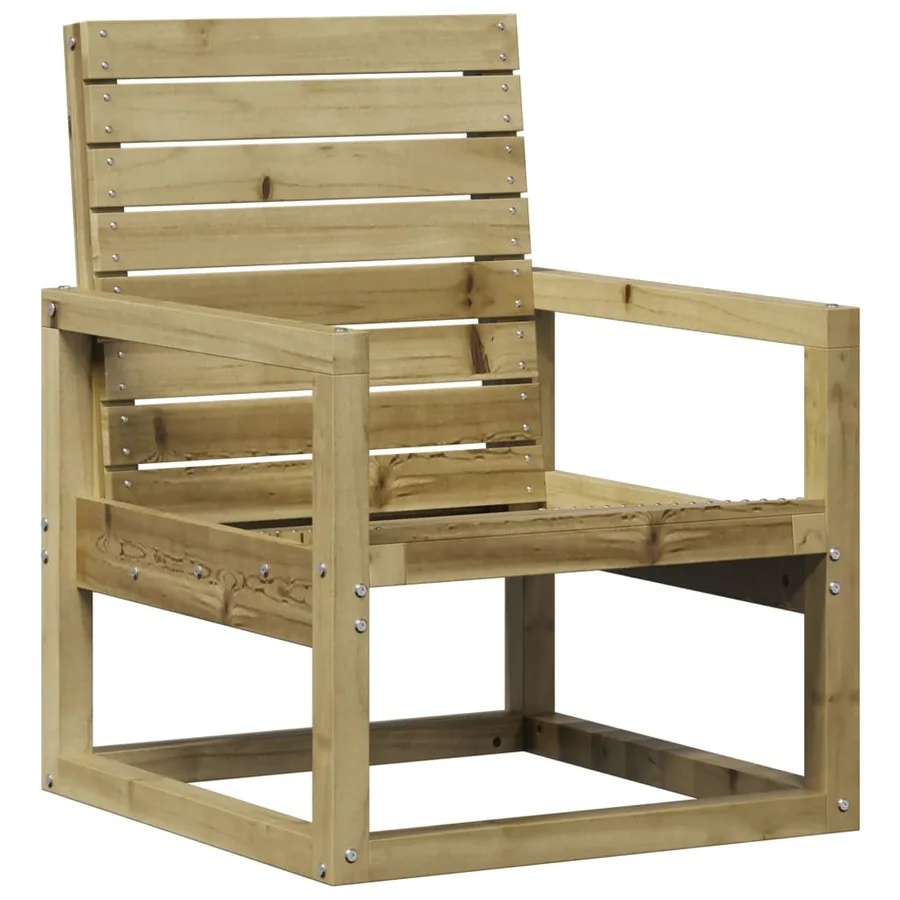 Chaise de jardin 57,5x63x76 cm bois de pin imprégné - 2