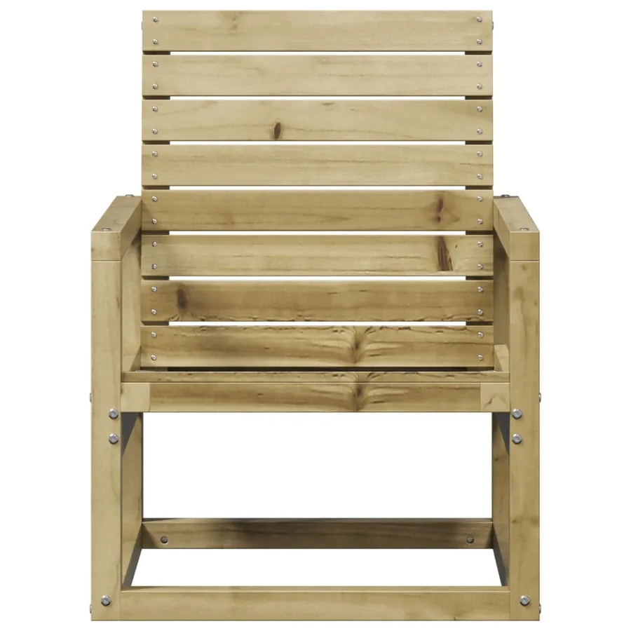 Chaise de jardin 57,5x63x76 cm bois de pin imprégné - 4