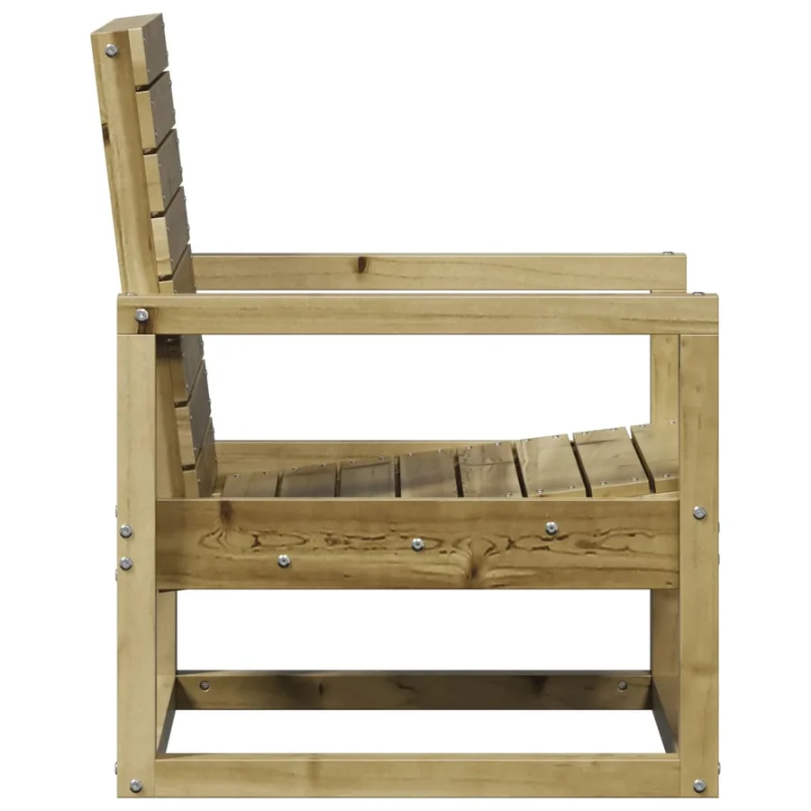 Chaise de jardin 57,5x63x76 cm bois de pin imprégné - 5