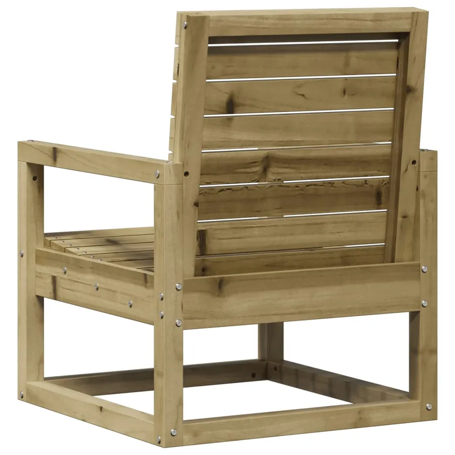 Chaise de jardin 57,5x63x76 cm bois de pin imprégné - 6