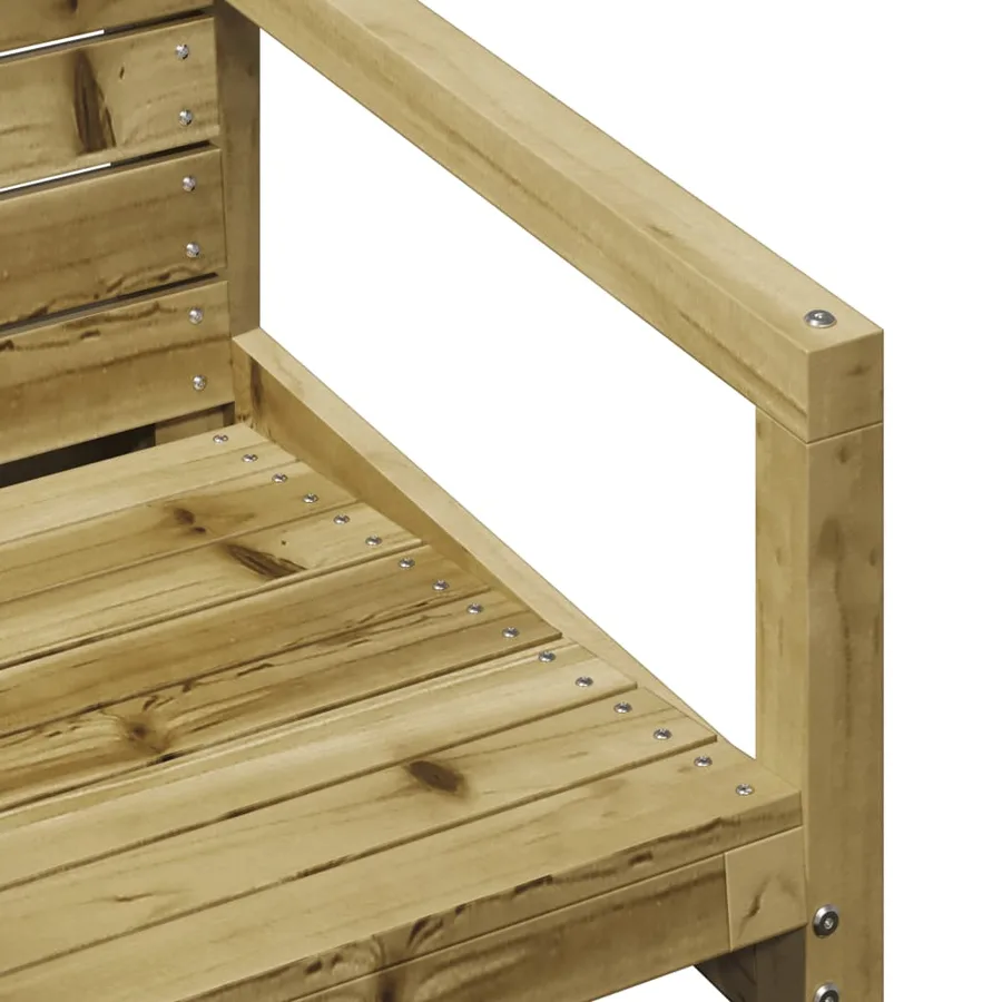 Chaise de jardin 57,5x63x76 cm bois de pin imprégné - 7