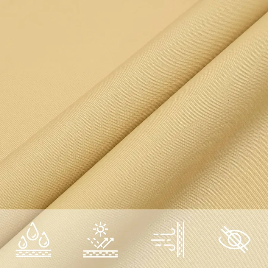 Voile d'ombrage sable 2x2 m 100 % polyester oxford - 8
