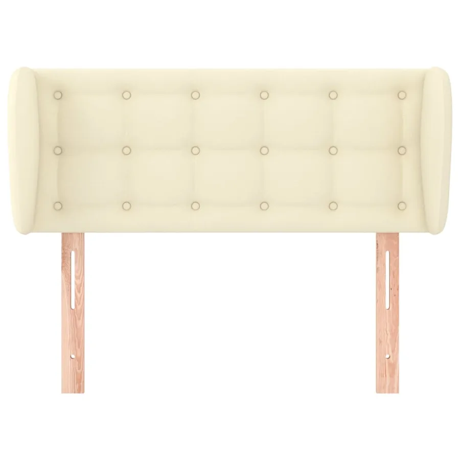 Tête de lit avec oreilles Crème 83x23x78/88 cm Similicuir - 3