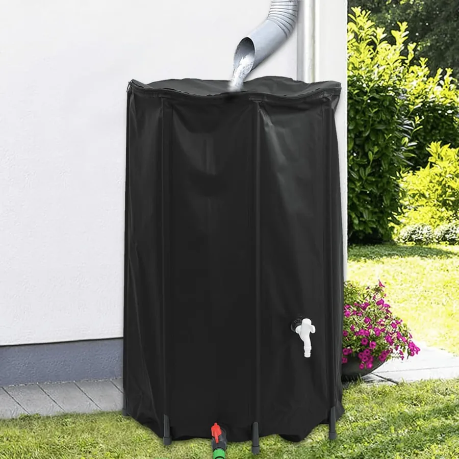 Réservoir d'eau avec robinet pliable 500 L PVC
