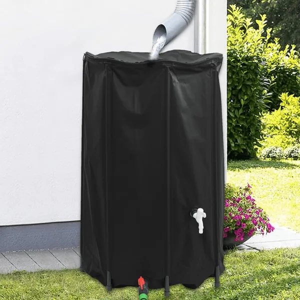 Réservoir d'eau avec robinet pliable 500 L PVC