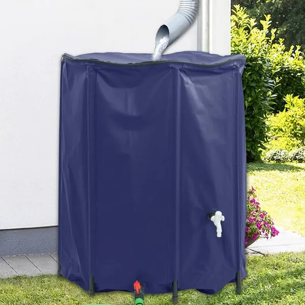 Réservoir d'eau avec robinet pliable 1250 L PVC
