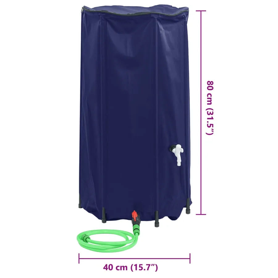 Réservoir d'eau avec robinet pliable 100 L PVC - 10