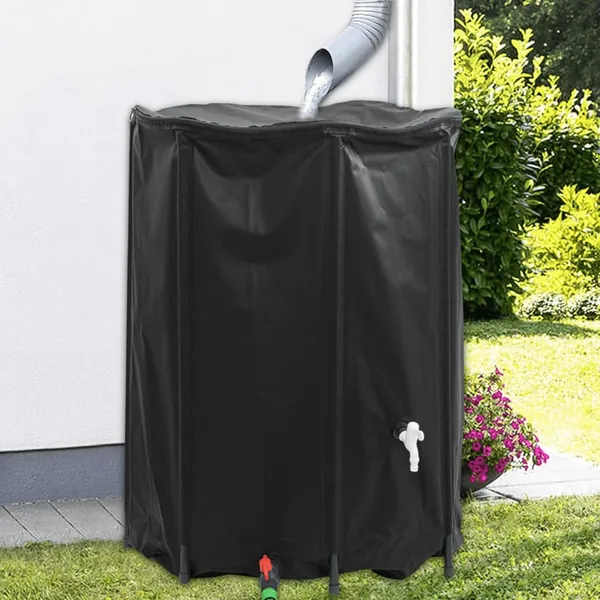 Réservoir d'eau avec robinet pliable 1350 L PVC