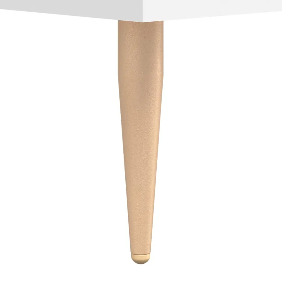 Table de chevet blanc 40x40x66 cm bois d'ingénierie - 10