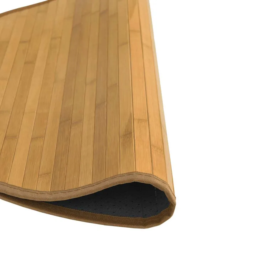 Tapis rond naturel 80 cm bambou - 4