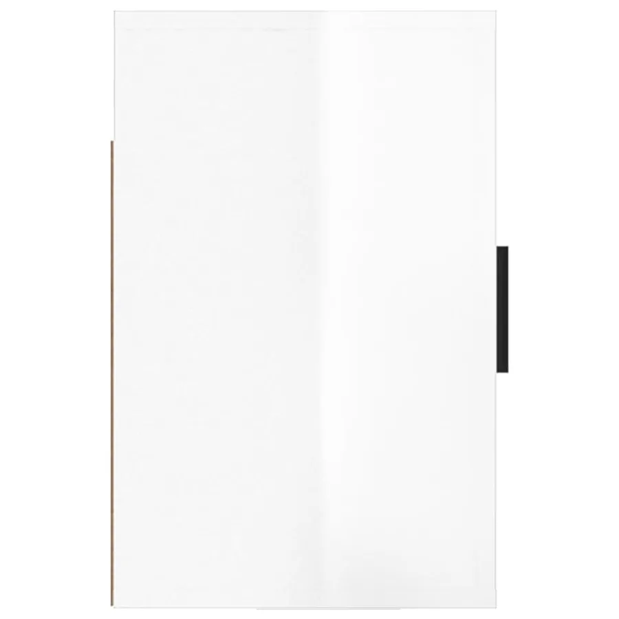 Tables de chevet murales 2 pcs Blanc brillant 50x30x47 cm - 8