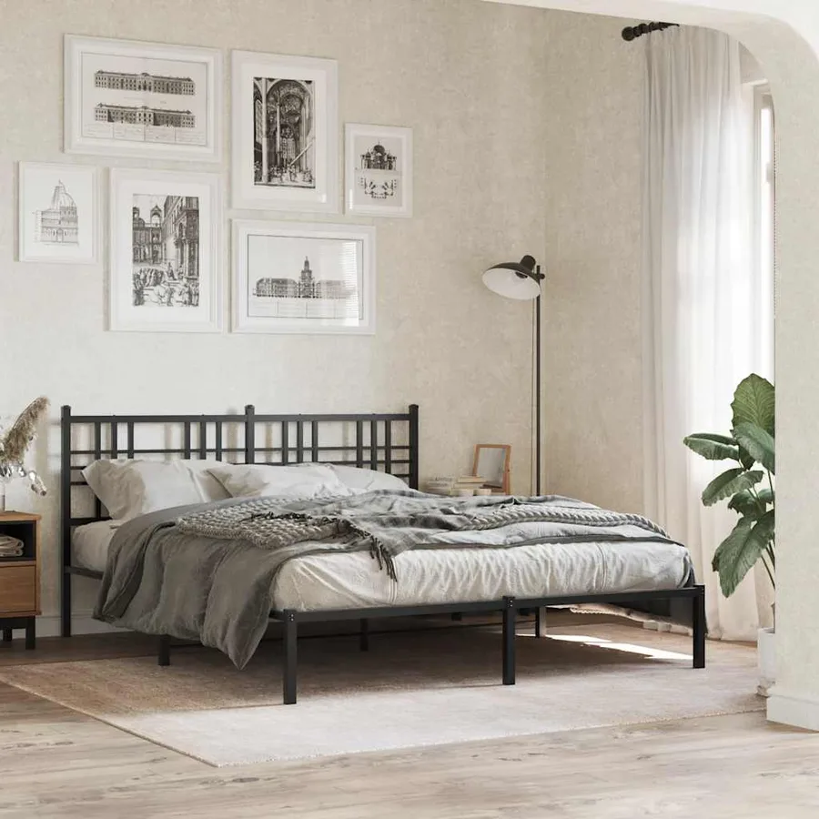 Tête de lit de remplacement métal noir 160 cm - 3