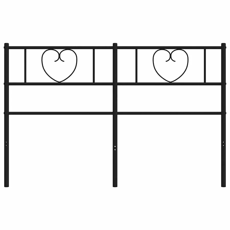 Tête de lit de remplacement métal noir 135 cm - 5
