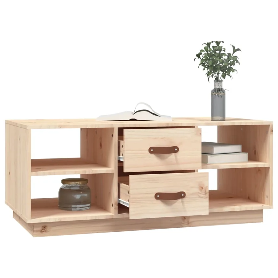 Table basse 100x50x41 cm Bois massif de pin - 4