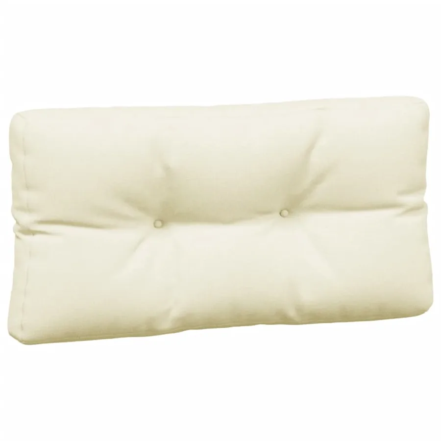 Coussins de palette lot de 3 crème tissu - 5