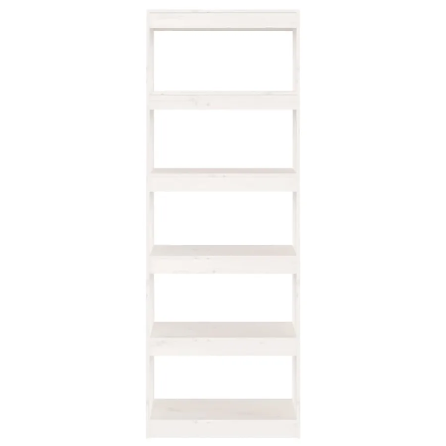 Bibliothèque/Séparateur de pièce Blanc 60x30x167,5cm Pin massif - 3