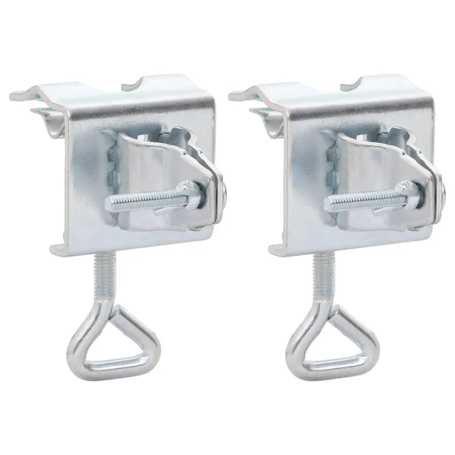 Pinces à parasol pour balcon 2 pcs 32 mm acier
