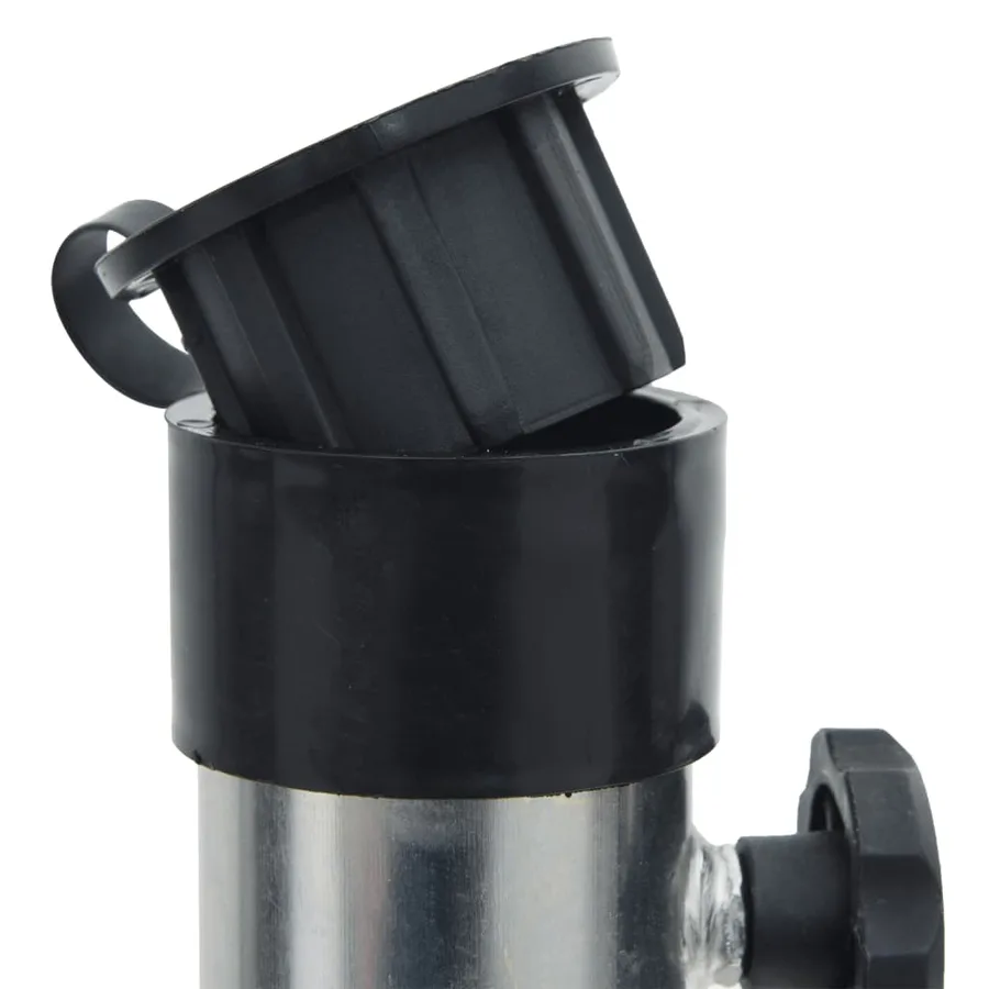 Base de parasol avec piquets de sol Ø38/48 mm argenté acier - 4