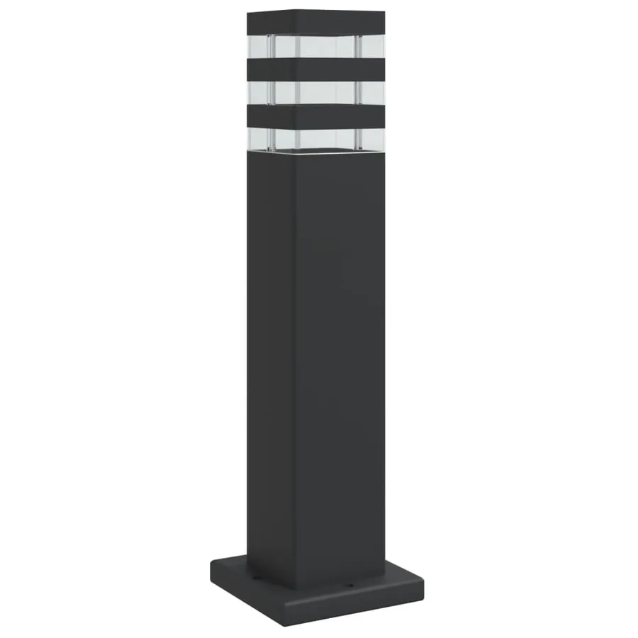 Lampadaire d'extérieur noir 50 cm aluminium - 2