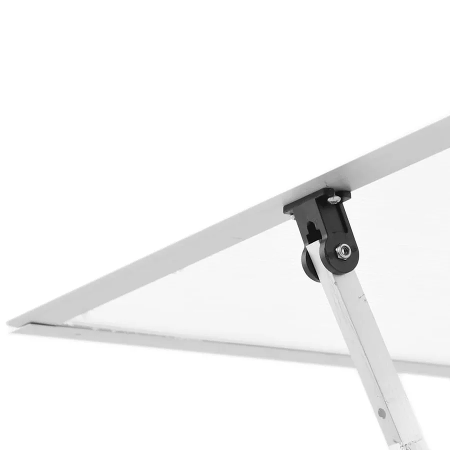 Serre avec cadre de base argent 169x169x195 cm aluminium - 8