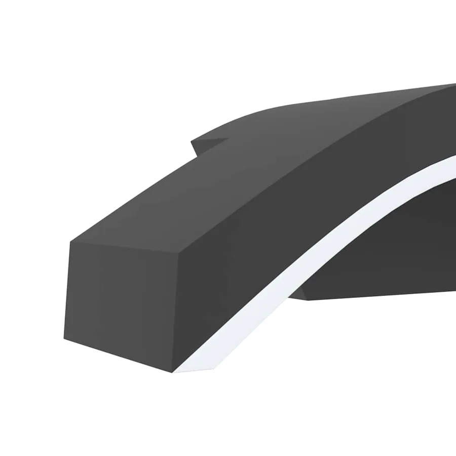Appliques murales LED d'extérieur 2 pcs noir - 8