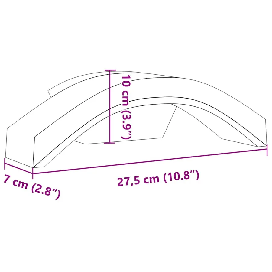 Appliques murales LED d'extérieur 2 pcs noir - 9
