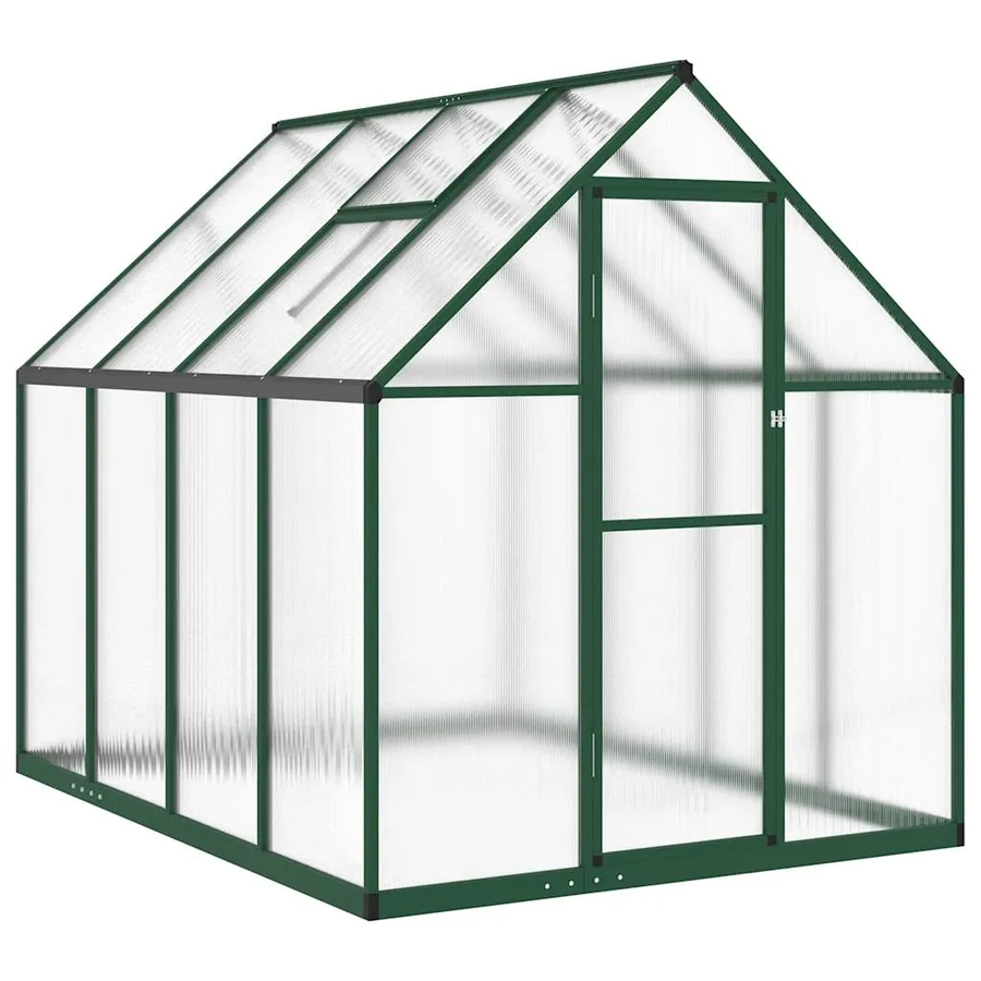 Serre avec cadre de base vert 224x169x195 cm aluminium - 2