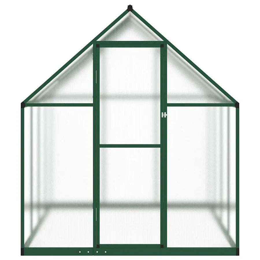 Serre avec cadre de base vert 224x169x195 cm aluminium - 3