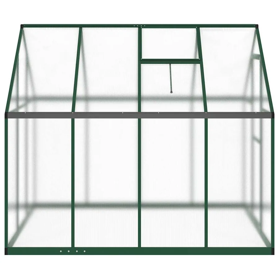 Serre avec cadre de base vert 224x169x195 cm aluminium - 4