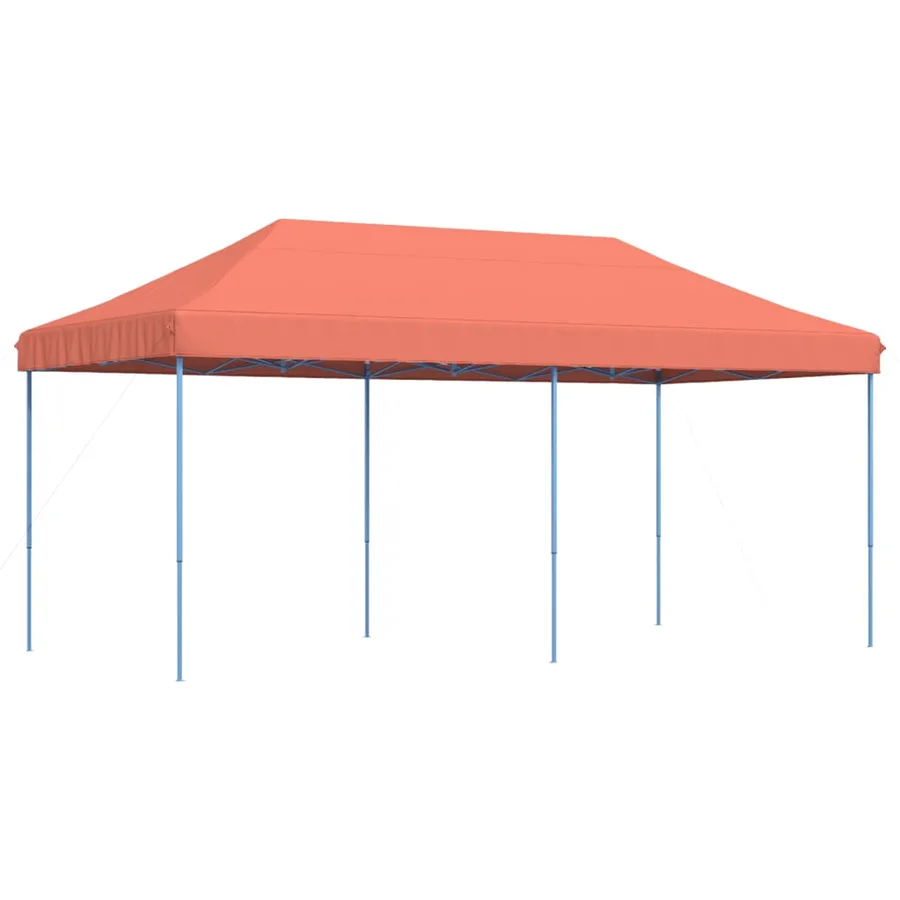 Tente réception pliable escamotable terre cuite 580x292x315 cm - 2