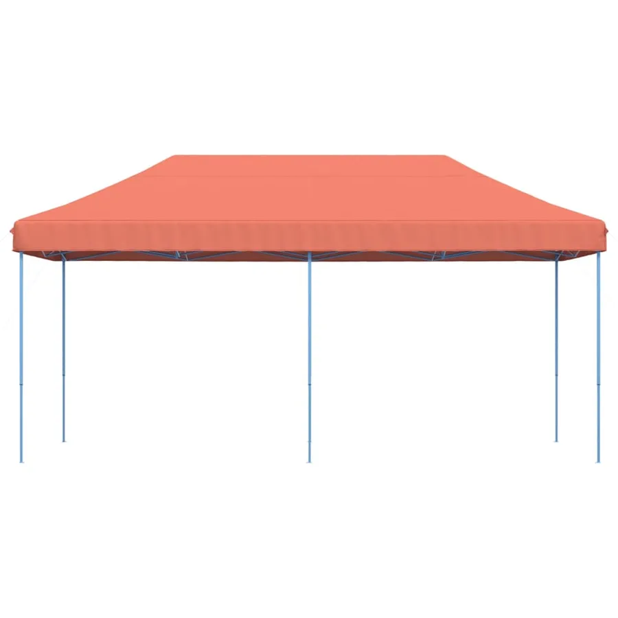 Tente réception pliable escamotable terre cuite 580x292x315 cm - 3
