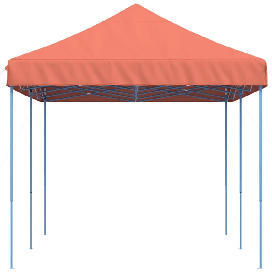 Tente réception pliable escamotable terre cuite 580x292x315 cm - 5