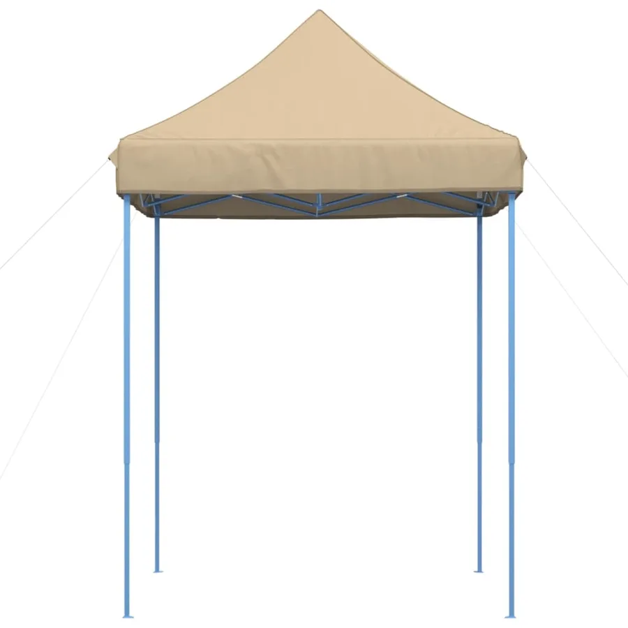 Tente de réception pliable escamotable beige 200x200x306 cm - 4
